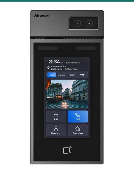Akuvox S535 5″ Facial Recognition SIP Door Phone, Expandable — AK-S535