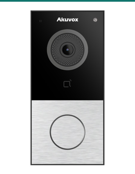 Akuvox E12S-2 Silver 2-Wire SIP Video Doorbell with Card Reader — AK-E12S-2-SILVER