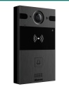 Akuvox R25A black door phone — left three-quarter view