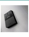 Akuvox R25A black door phone on an outdoor wall