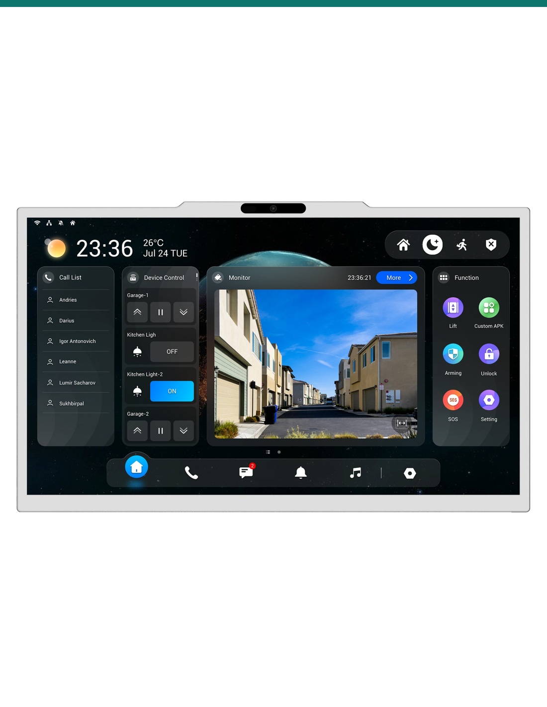 Akuvox X937A 15.6-inch indoor monitor — front
