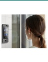 Akuvox S535 with fingerprint module at an apartment entrance