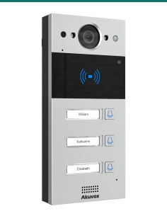 Akuvox R20B 3-button door phone — front 2