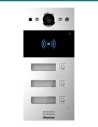 Akuvox R20B 3-button silver SIP video door phone — front