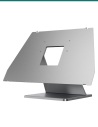 Akuvox X937 silver desktop stand — three-quarter view