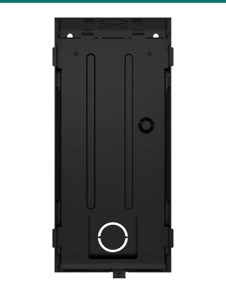 Akuvox S535 in-wall mounting box — flush bracket in place