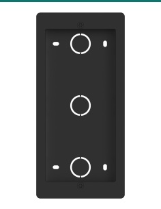 Akuvox R20K / R25K black in-wall installation kit — front