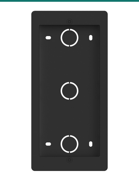 Akuvox R20K / R25K / R20B Black In-Wall Installation Kit — AK-R20KINWALLK-B