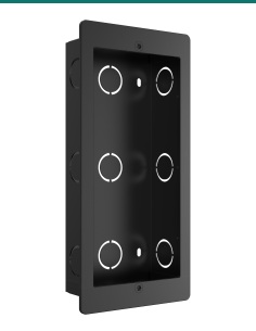 Akuvox R20K / R25K black in-wall installation kit — front 2