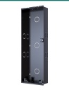 Akuvox X915 black in-wall mounting box — right three-quarter view