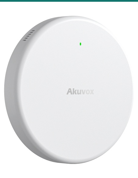 Akuvox MR01 radar sensor — left three-quarter view