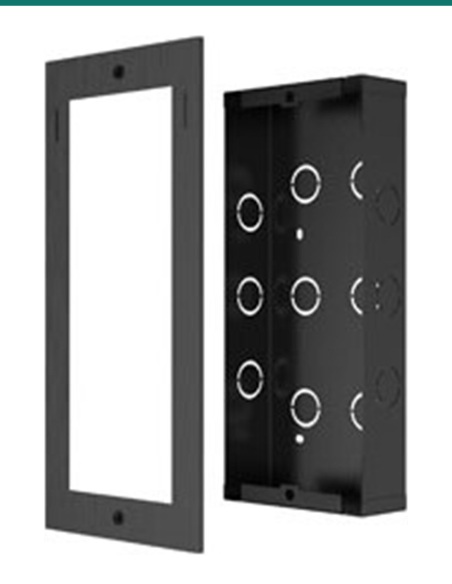 Akuvox X912 in-wall kit — flush-mounting plate and box