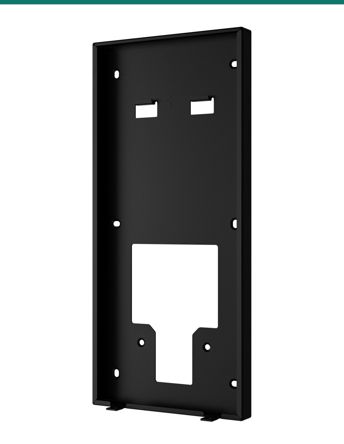Akuvox S538 black on-wall mounting box — right three-quarter view