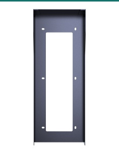 Akuvox X915 black on-wall rain cover — front