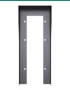 Akuvox R29 black on-wall rain hood — front
