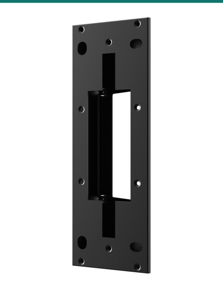 Akuvox X912 black angle bracket — right three-quarter view