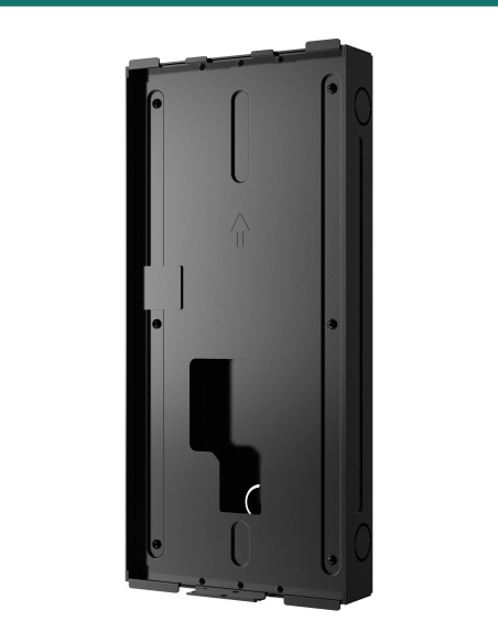 Akuvox S539 in-wall mounting box — right three-quarter view