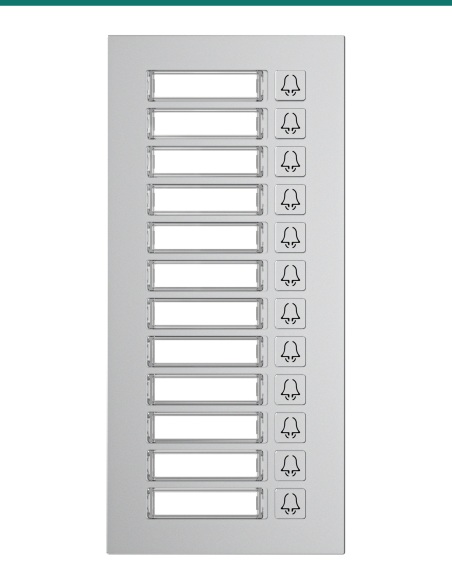 Akuvox MD12 12-Button Nametag Expansion Module for R20K and R20B — AK-MD12