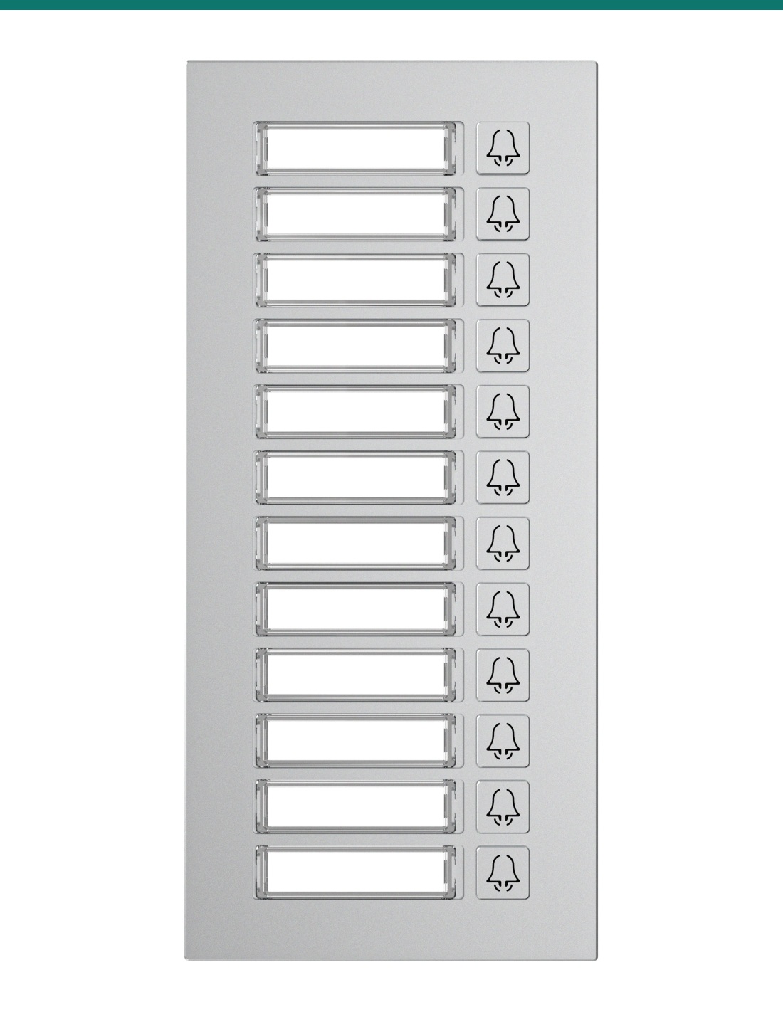 Akuvox MD12 12-button expansion module — front
