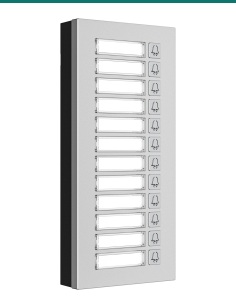 Akuvox MD12 12-button expansion module — front 2