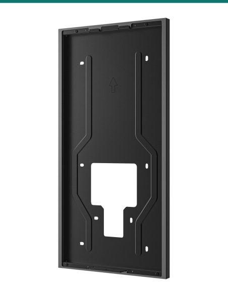 Akuvox S539 black on-wall mounting box — right three-quarter view