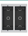 Akuvox two-unit in-wall box — front