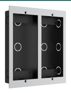 Akuvox two-unit in-wall box — front 2