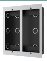 Akuvox two-unit in-wall box — right three-quarter view