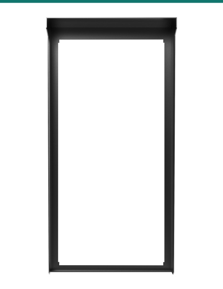 Akuvox S539 Black In-Wall Rain Hood for Flush-Mounted S539 — AK-S539INWALLH