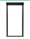Akuvox S539 black in-wall rain hood — front