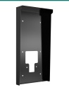 Akuvox S539 black on-wall rain hood — left three-quarter view
