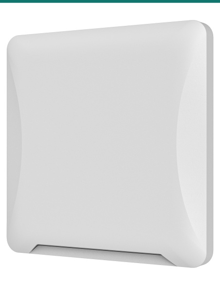 Akuvox ACR-CRP12 long-range UHF reader — right three-quarter view