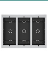 Akuvox three-unit in-wall box — front
