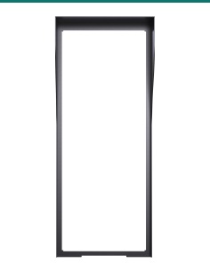 Akuvox R29 black in-wall rain hood — front