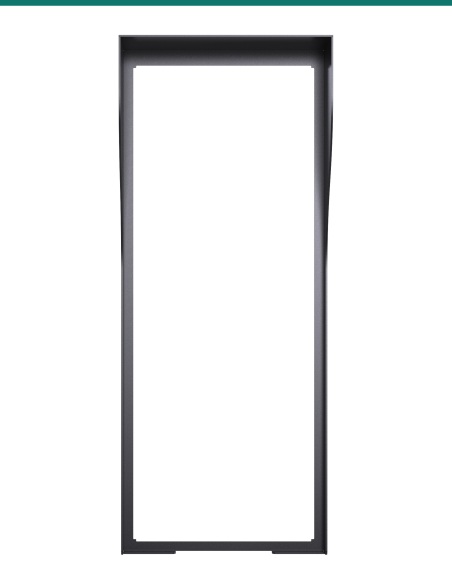 Akuvox R29 Black In-Wall Rain Hood — AK-R29INWALLH