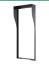 Akuvox R29 black in-wall rain hood — right three-quarter view