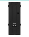 Akuvox S535 in-wall mounting box for S535 with modules — flush bracket in place
