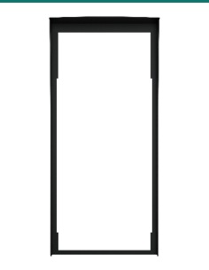 Akuvox S538 black in-wall rain cover — right three-quarter view 2