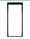 Akuvox S538 black in-wall rain cover — front