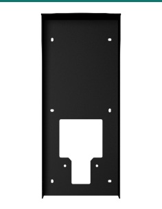 Akuvox S538 black on-wall rain cover — right three-quarter view 2
