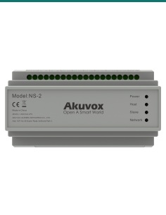 Akuvox NS-2 2-wire network switch — front