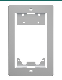 Akuvox R20A / R25A silver in-wall installation kit — flush box 2