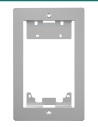 Akuvox R20A / R25A silver in-wall installation kit — silver decoration panel