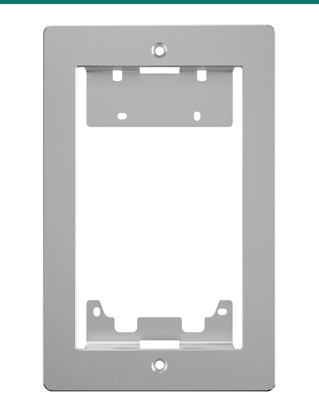 Akuvox R20A / R25A silver in-wall installation kit — silver decoration panel