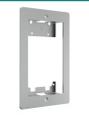 Akuvox R20A / R25A silver in-wall installation kit — decoration panel, left view
