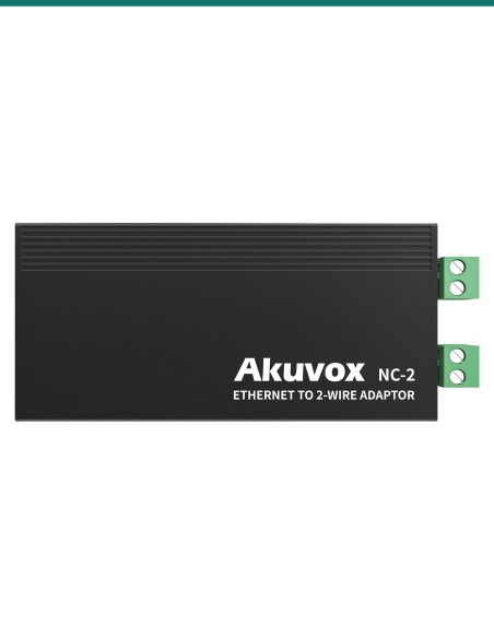 Akuvox NC-2 Ethernet to 2-Wire Adaptor with PoE Output — AK-NC-2