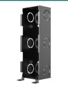 Akuvox A08S in-wall flush-mounting box — right three-quarter view