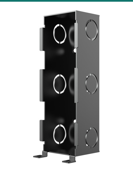 Akuvox A08S black in-wall flush-mounting box