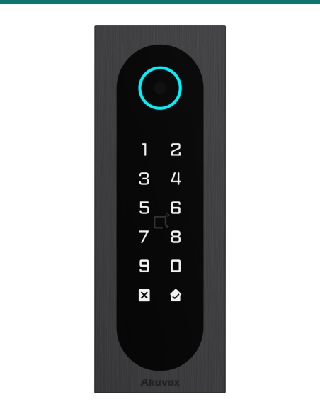 Akuvox A08S Slim Keypad, QR and Bluetooth Access Control Terminal — AK-A08