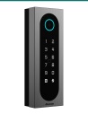 Akuvox A08S slim keypad terminal — left three-quarter view